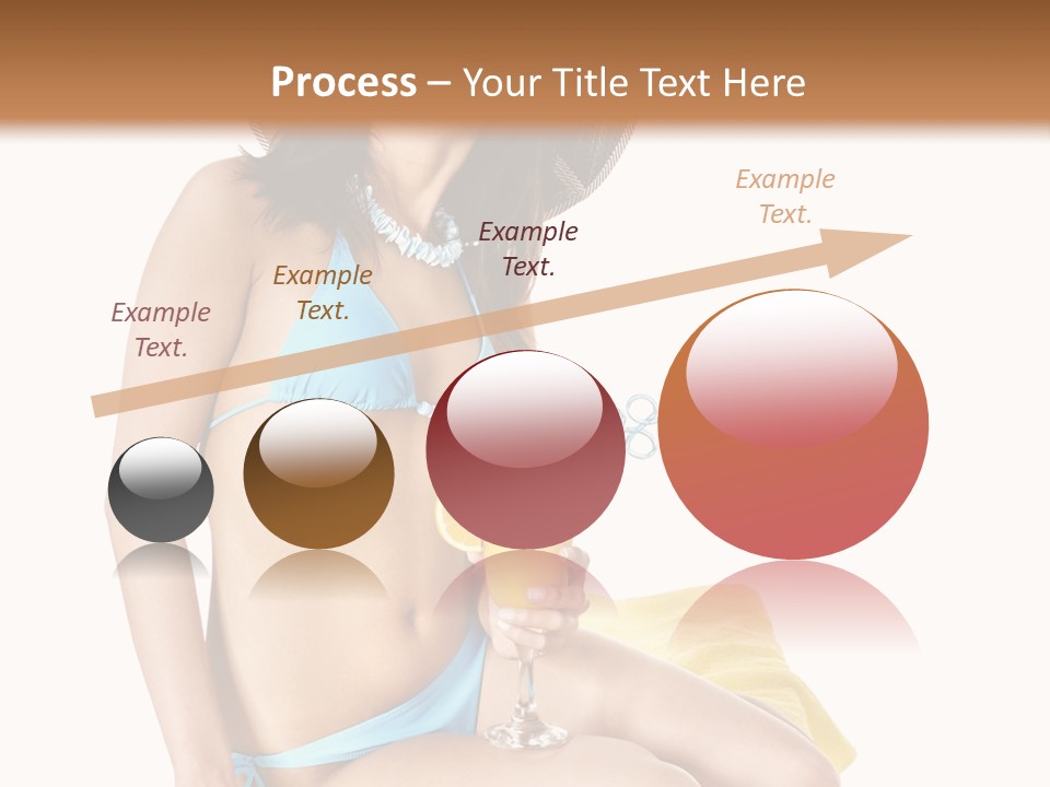 White Ocean Cocktail PowerPoint Template