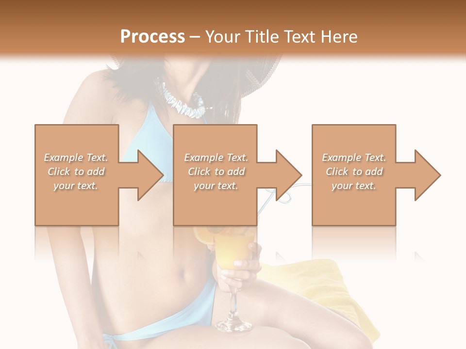 White Ocean Cocktail PowerPoint Template