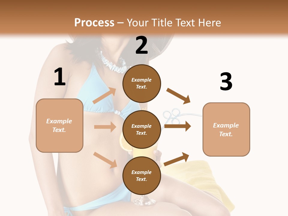 White Ocean Cocktail PowerPoint Template