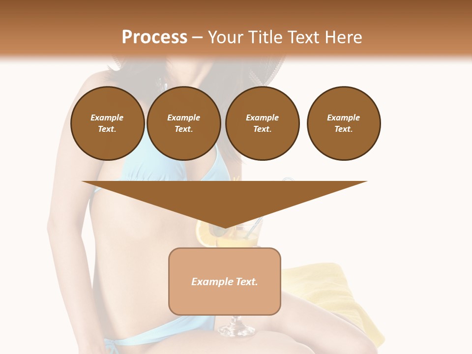 White Ocean Cocktail PowerPoint Template