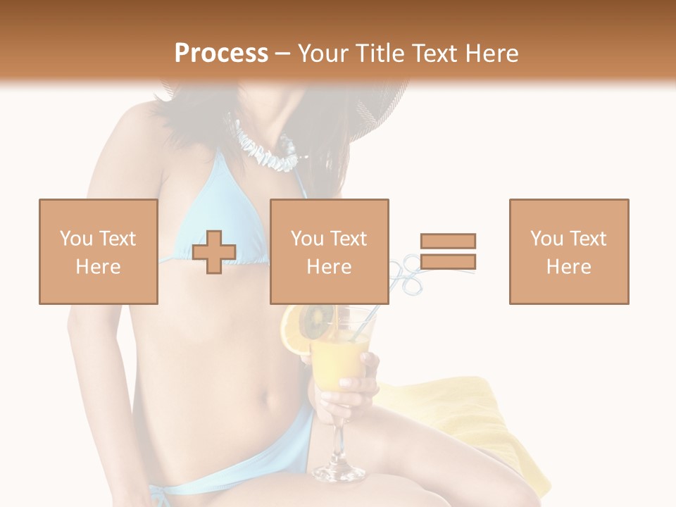 White Ocean Cocktail PowerPoint Template