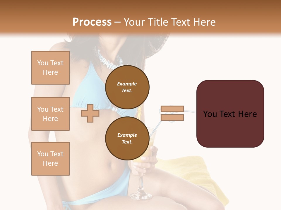 White Ocean Cocktail PowerPoint Template