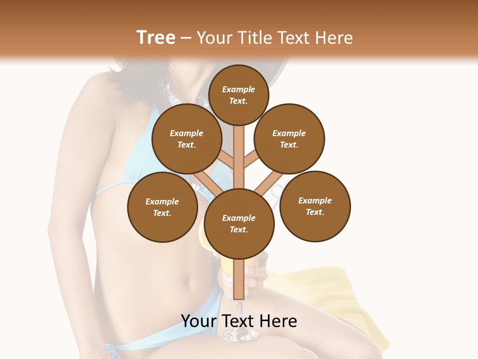 White Ocean Cocktail PowerPoint Template