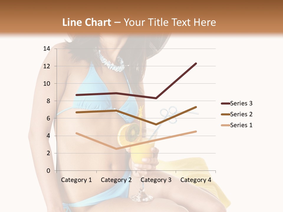 White Ocean Cocktail PowerPoint Template