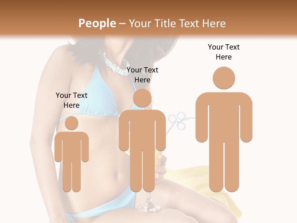 White Ocean Cocktail PowerPoint Template