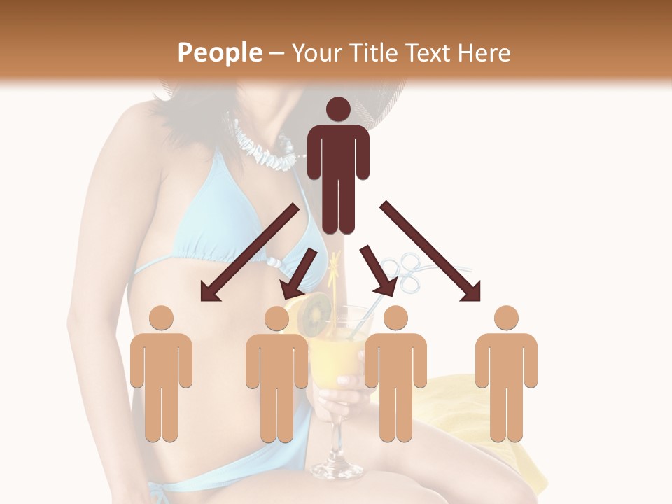 White Ocean Cocktail PowerPoint Template