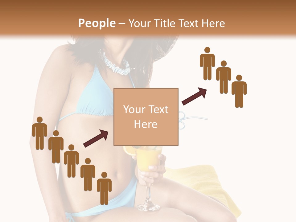 White Ocean Cocktail PowerPoint Template