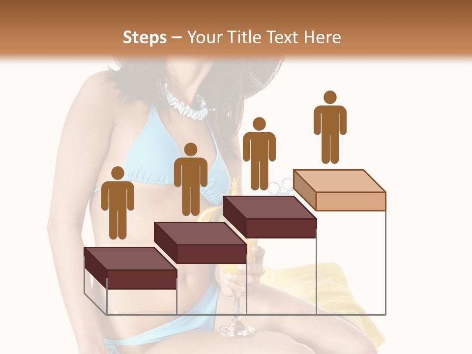 White Ocean Cocktail PowerPoint Template