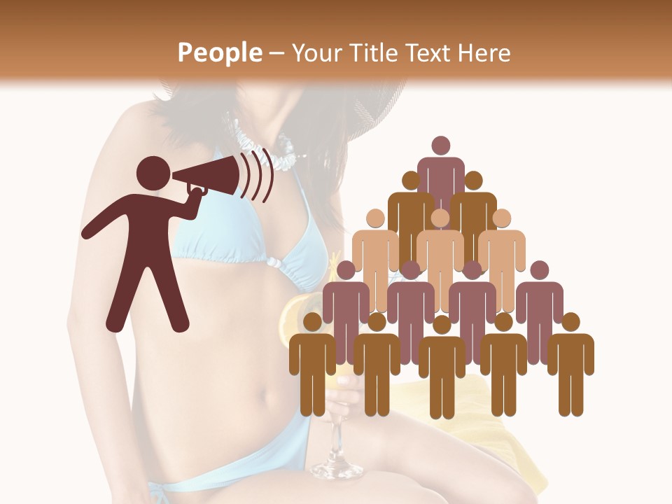 White Ocean Cocktail PowerPoint Template