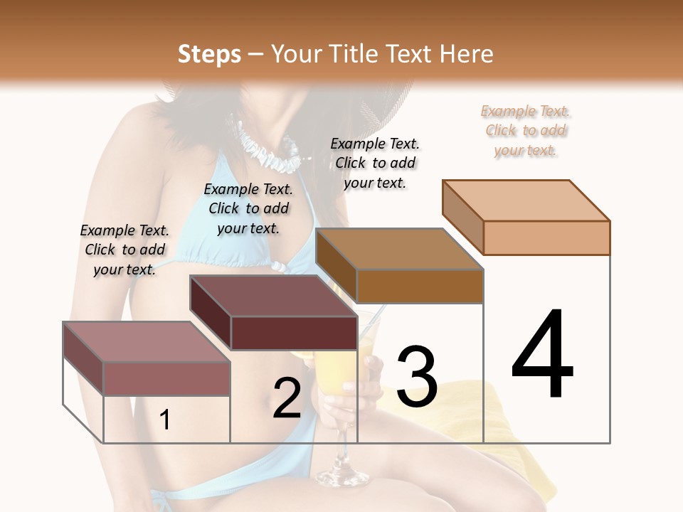 White Ocean Cocktail PowerPoint Template