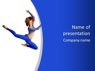 Active Pose Gymnastic PowerPoint Template