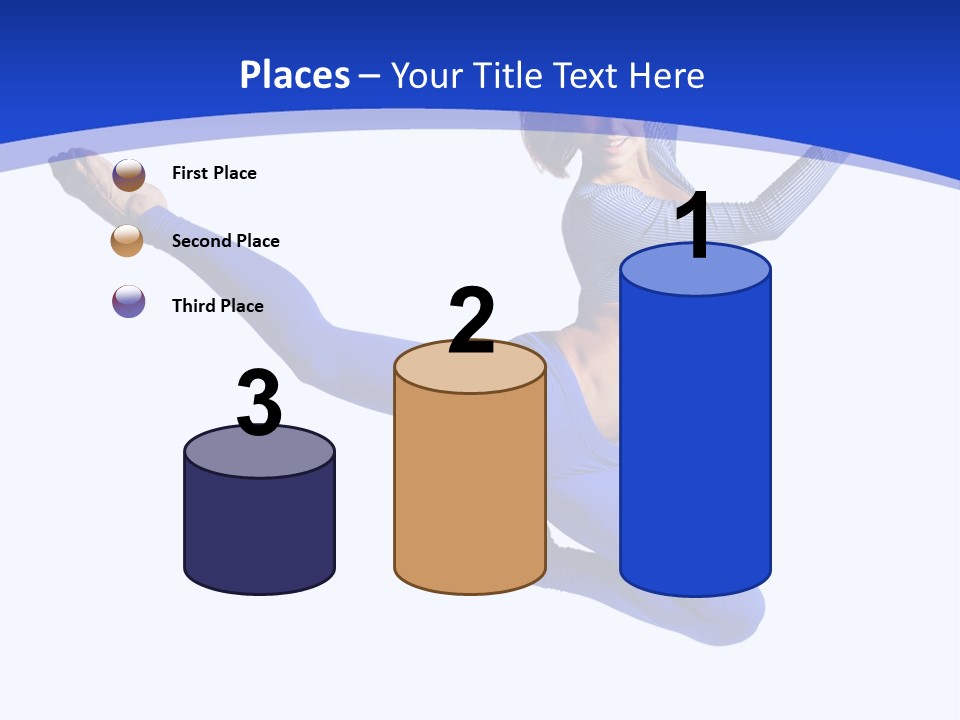 Active Pose Gymnastic PowerPoint Template