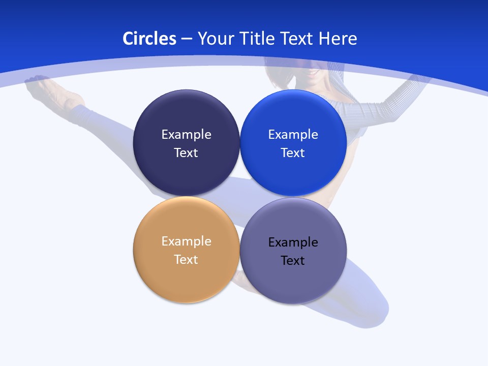 Active Pose Gymnastic PowerPoint Template