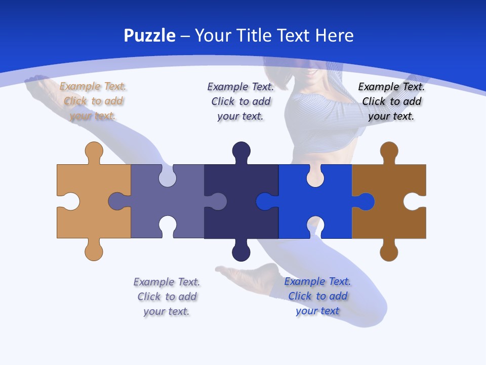 Active Pose Gymnastic PowerPoint Template