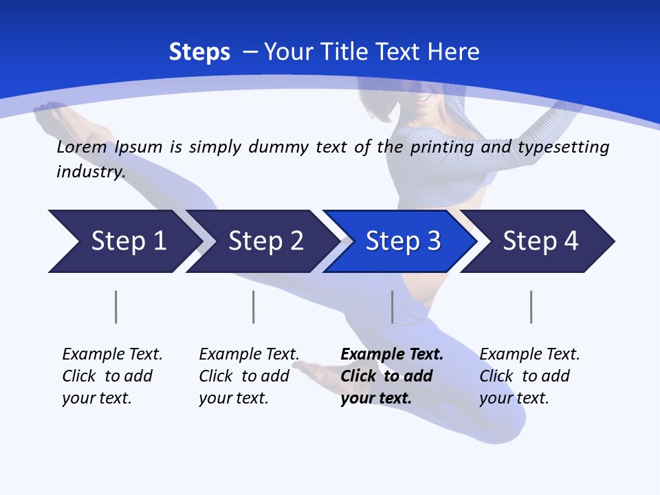 Active Pose Gymnastic PowerPoint Template