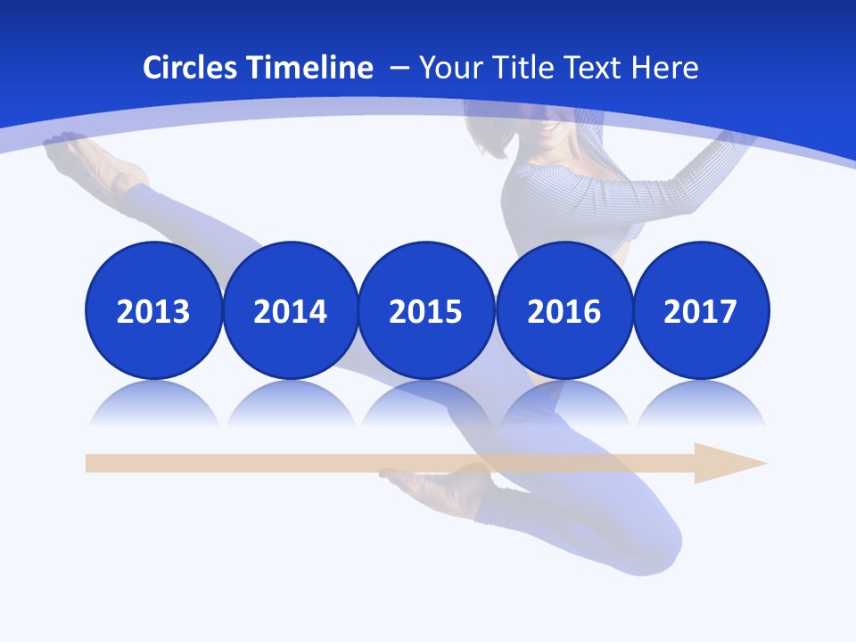 Active Pose Gymnastic PowerPoint Template