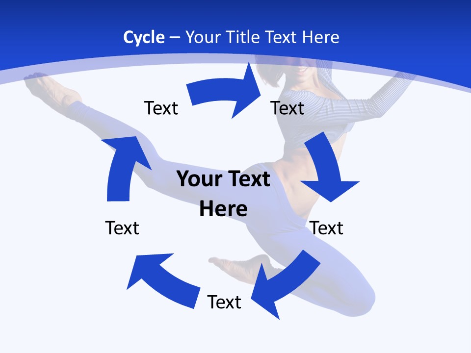 Active Pose Gymnastic PowerPoint Template