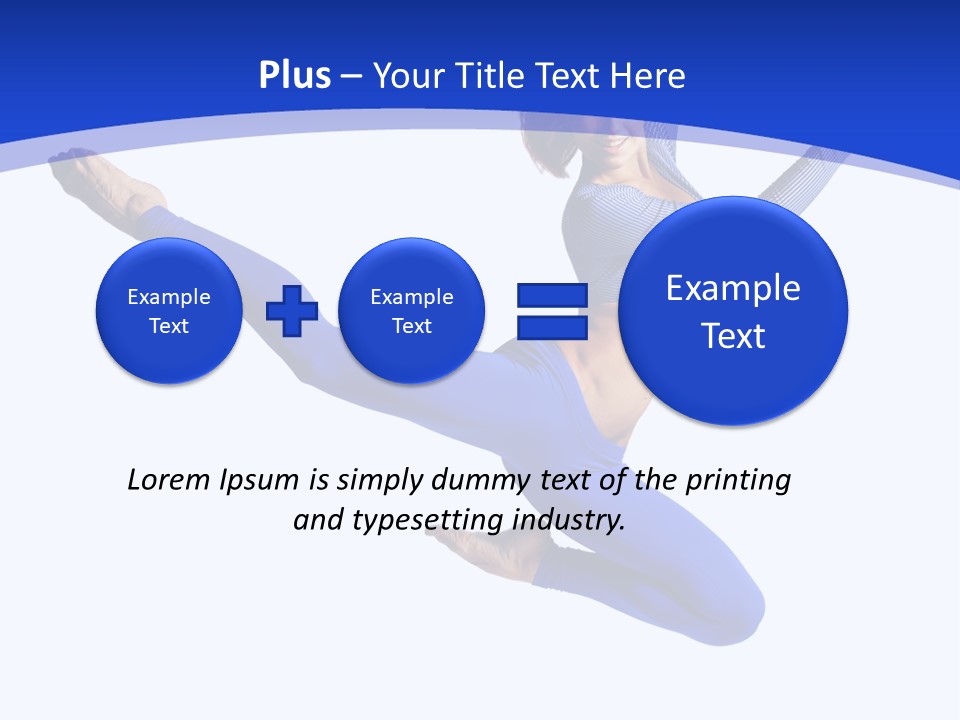Active Pose Gymnastic PowerPoint Template