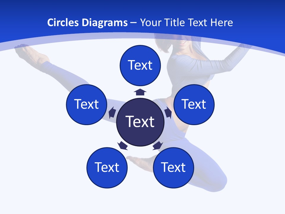 Active Pose Gymnastic PowerPoint Template