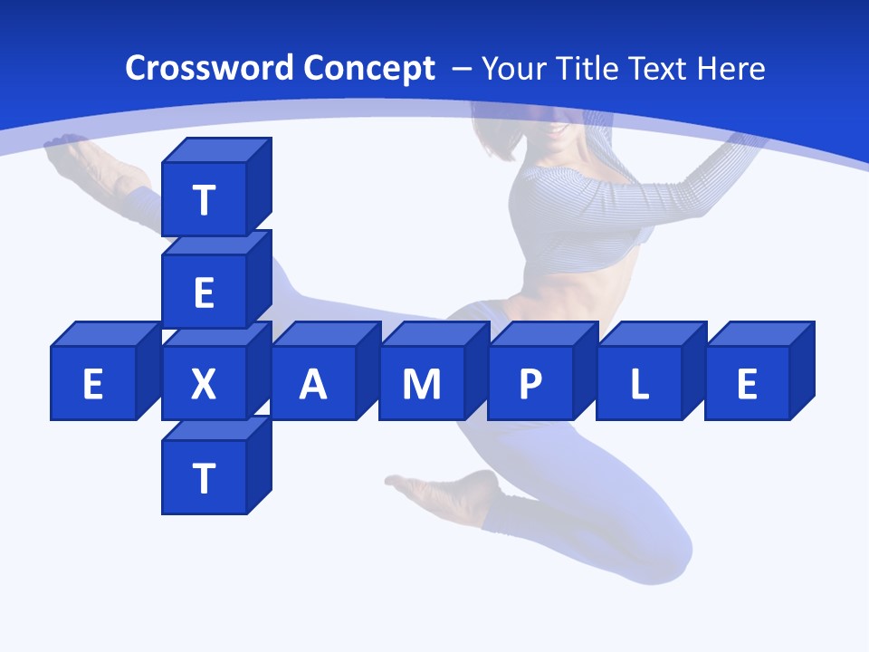 Active Pose Gymnastic PowerPoint Template
