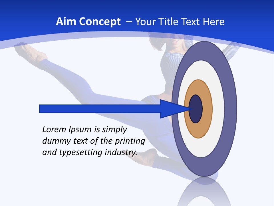 Active Pose Gymnastic PowerPoint Template