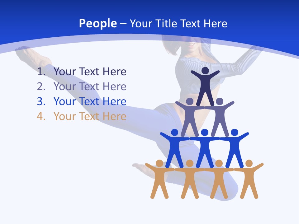 Active Pose Gymnastic PowerPoint Template