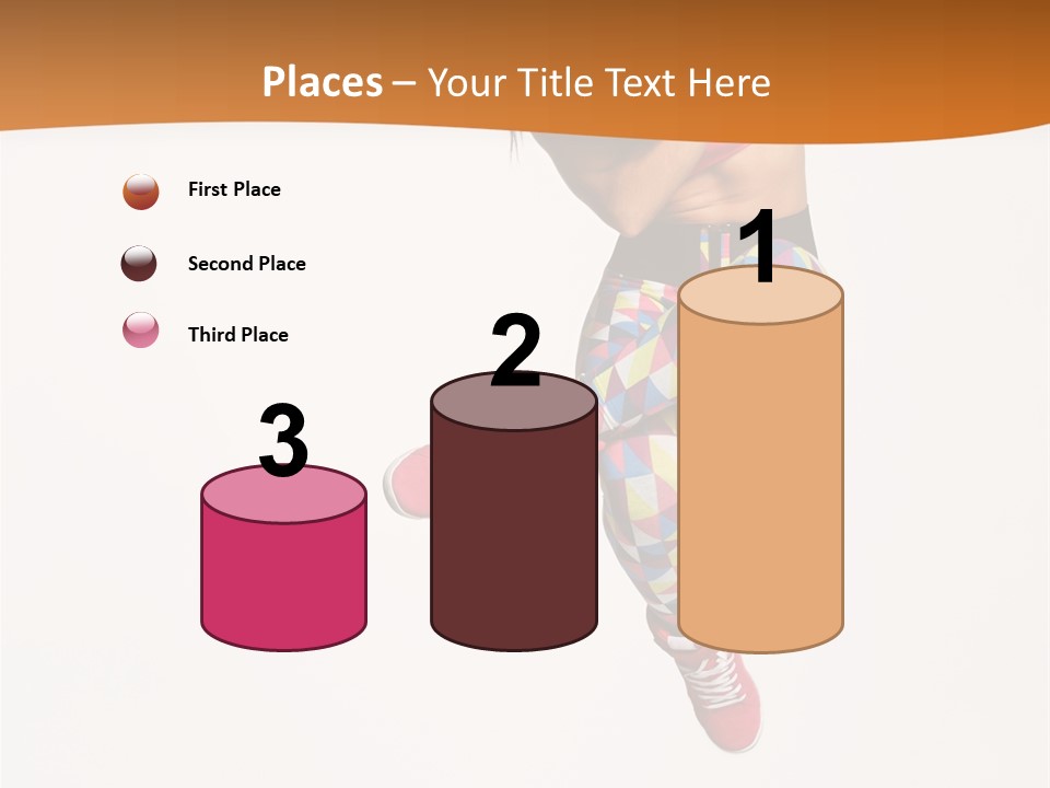 Sporty Fitness Performer PowerPoint Template