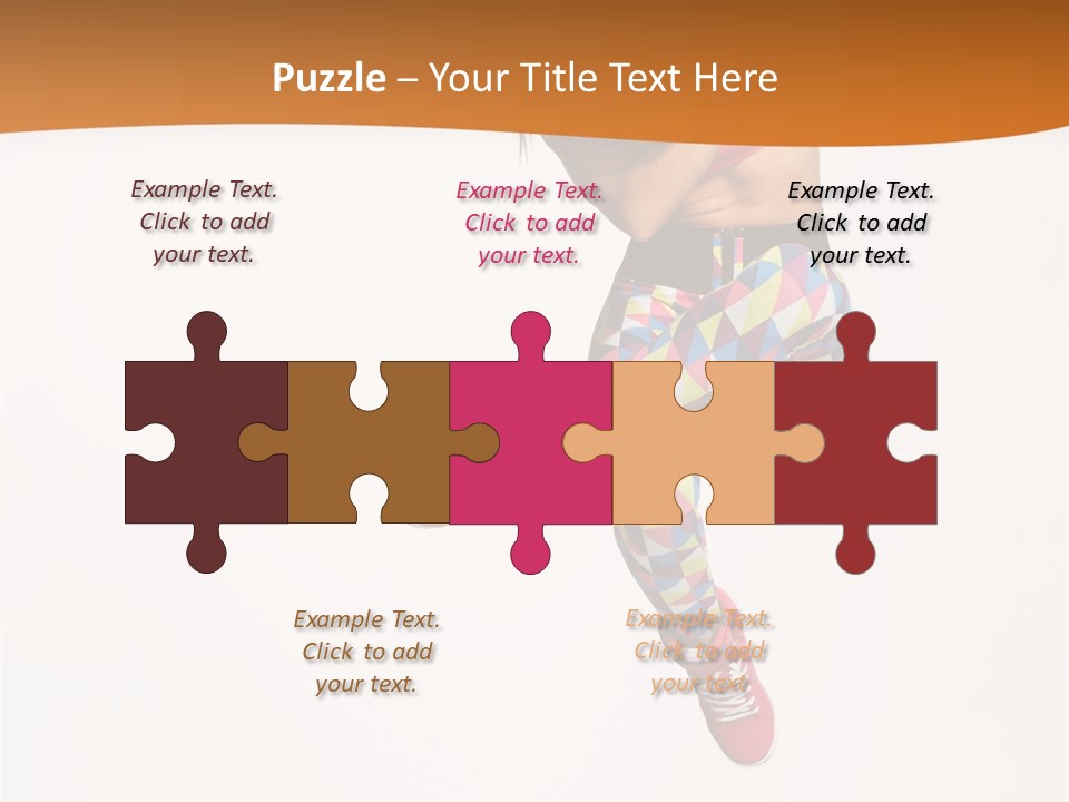 Sporty Fitness Performer PowerPoint Template