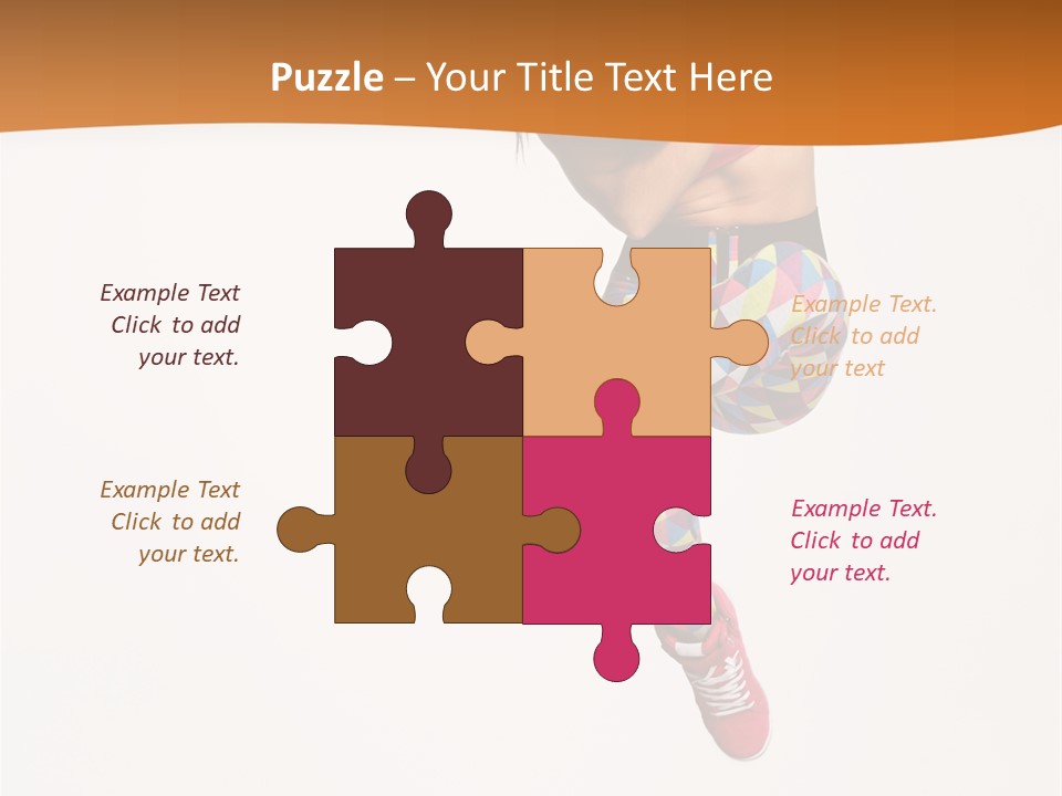 Sporty Fitness Performer PowerPoint Template