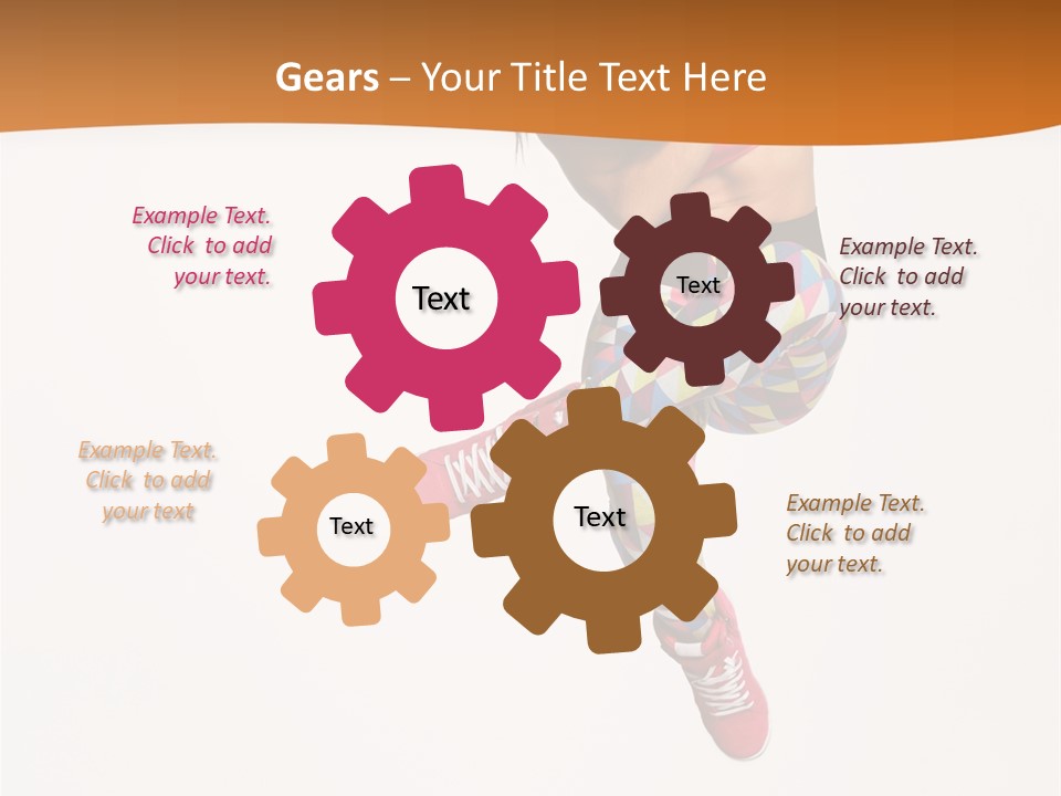 Sporty Fitness Performer PowerPoint Template