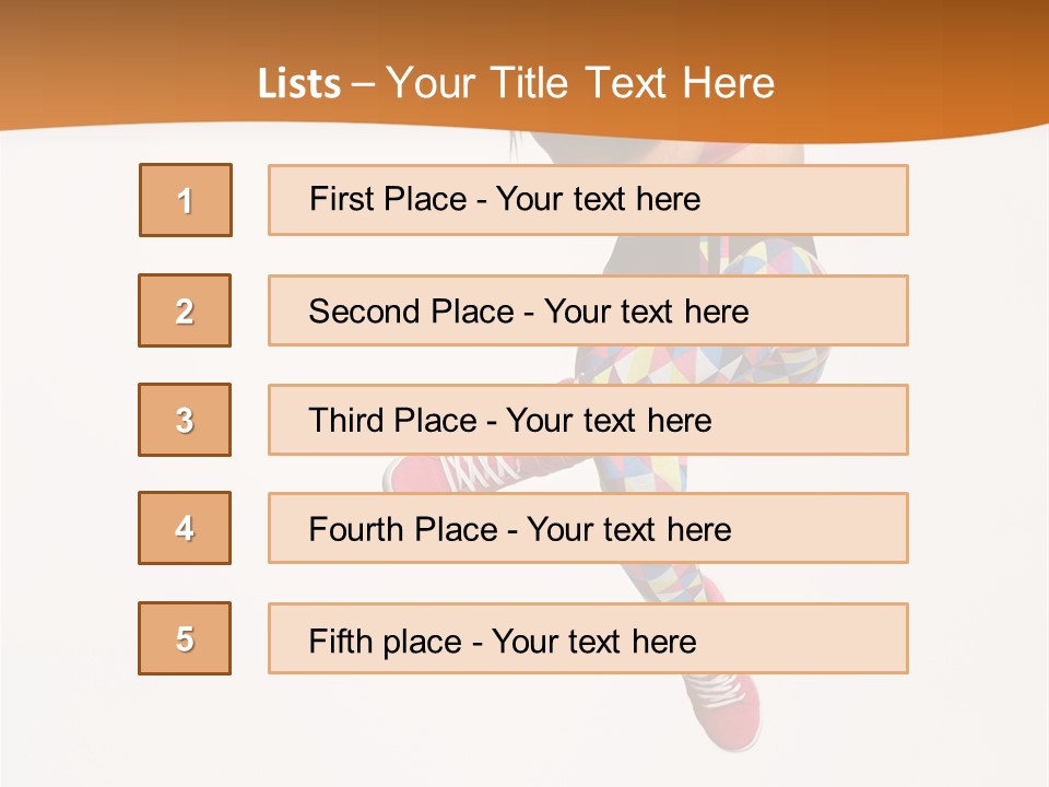 Sporty Fitness Performer PowerPoint Template