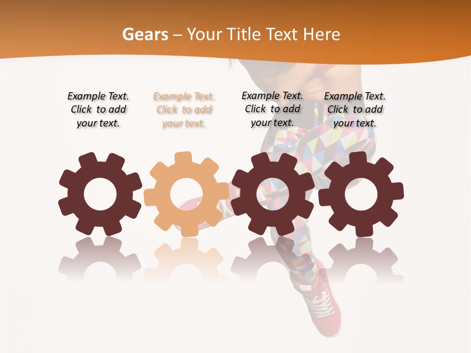 Sporty Fitness Performer PowerPoint Template