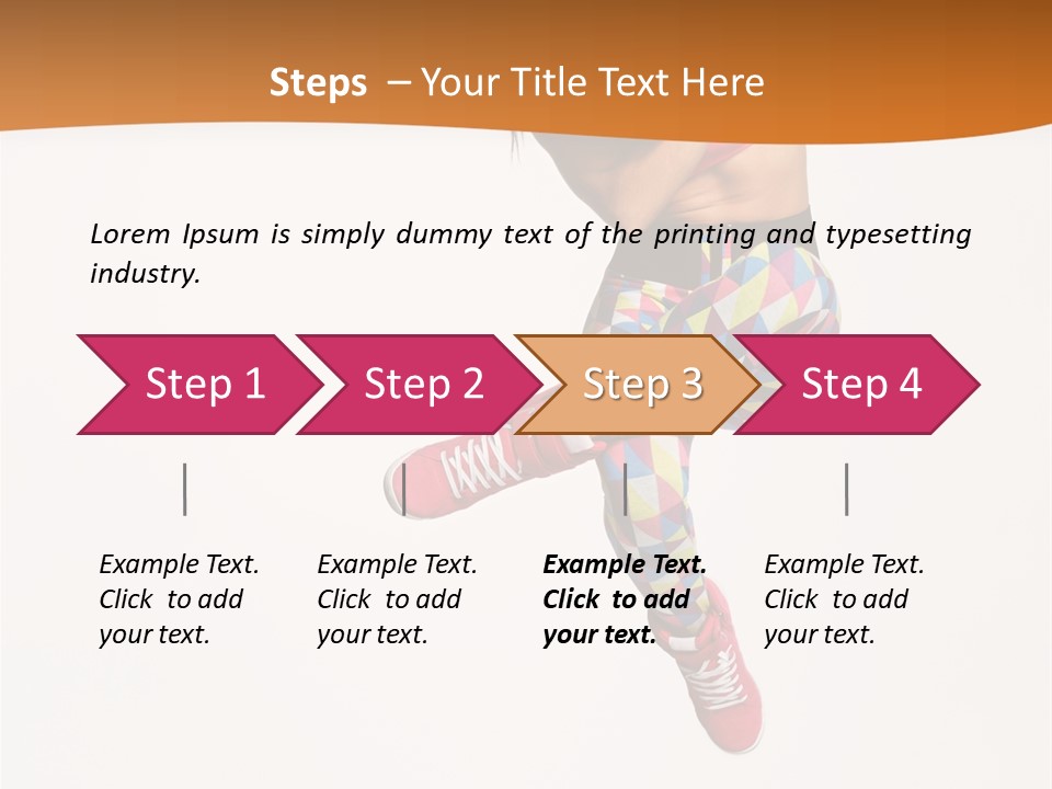 Sporty Fitness Performer PowerPoint Template