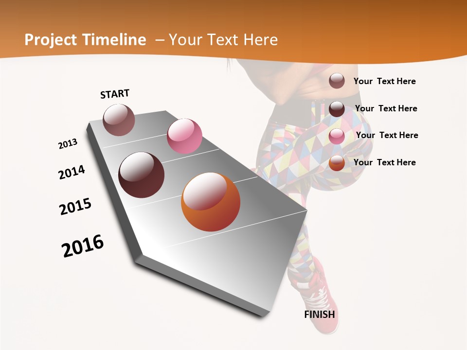 Sporty Fitness Performer PowerPoint Template