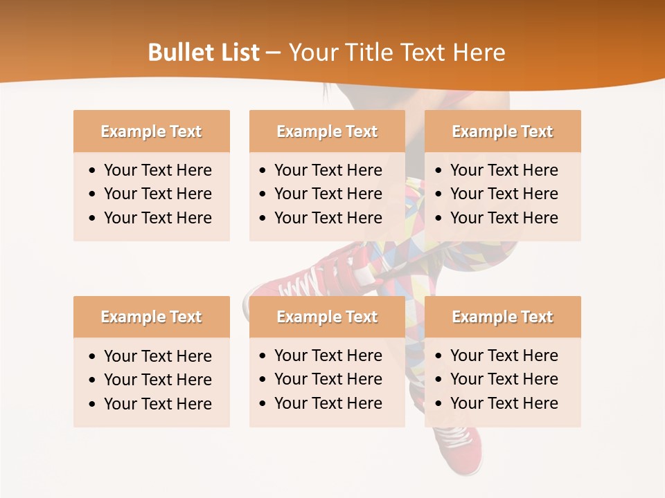 Sporty Fitness Performer PowerPoint Template