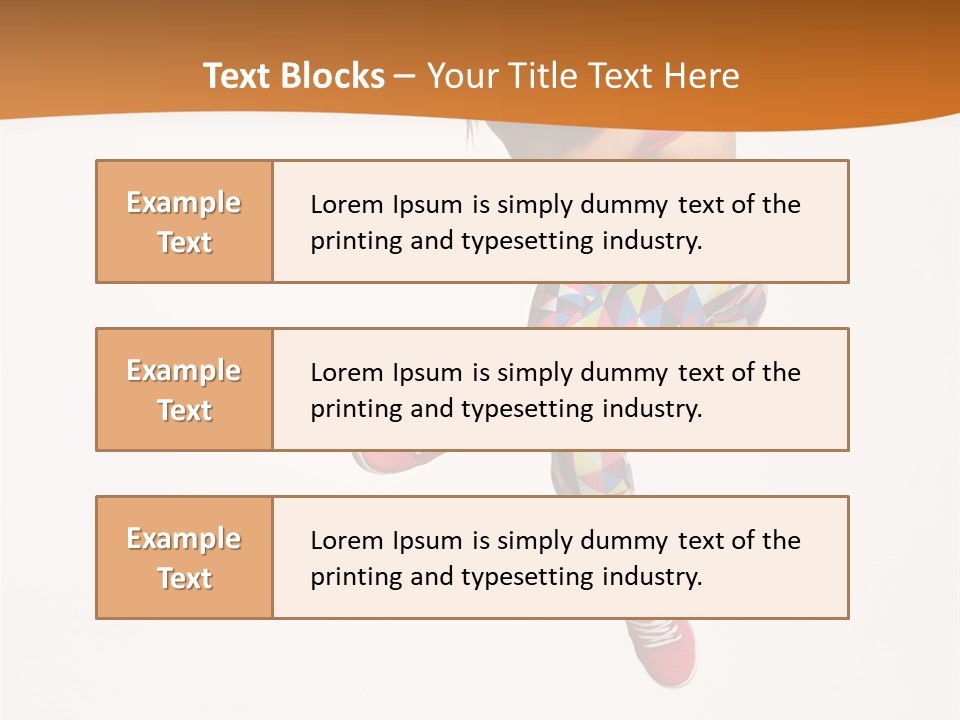 Sporty Fitness Performer PowerPoint Template