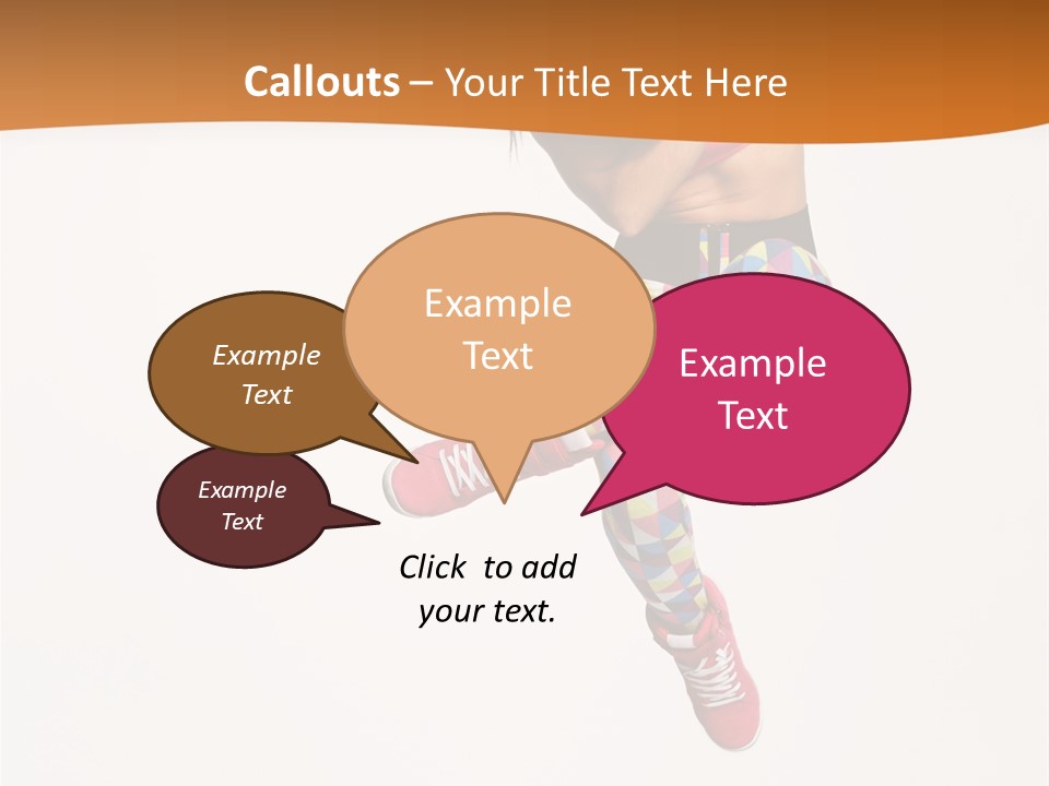 Sporty Fitness Performer PowerPoint Template