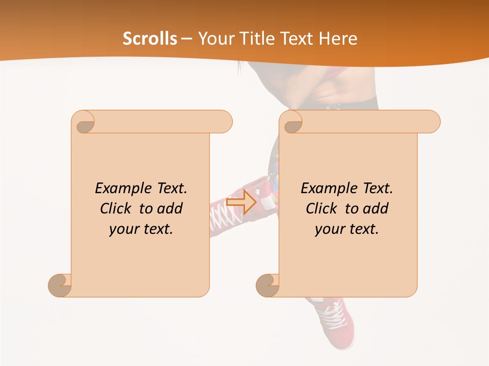 Sporty Fitness Performer PowerPoint Template