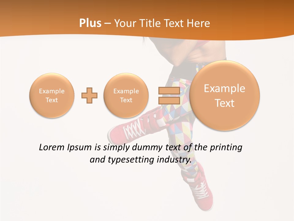 Sporty Fitness Performer PowerPoint Template