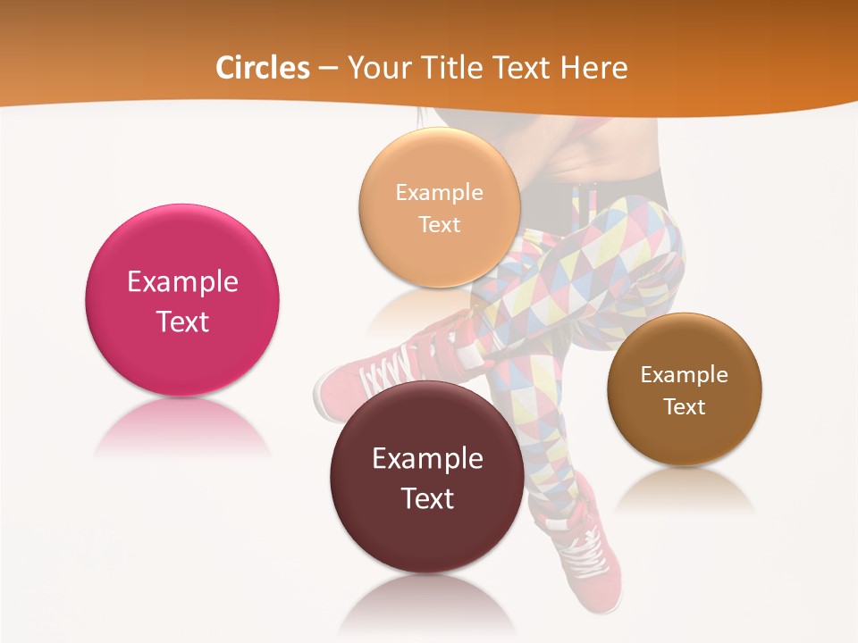 Sporty Fitness Performer PowerPoint Template