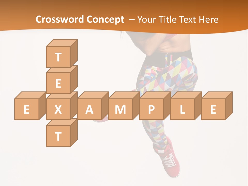 Sporty Fitness Performer PowerPoint Template