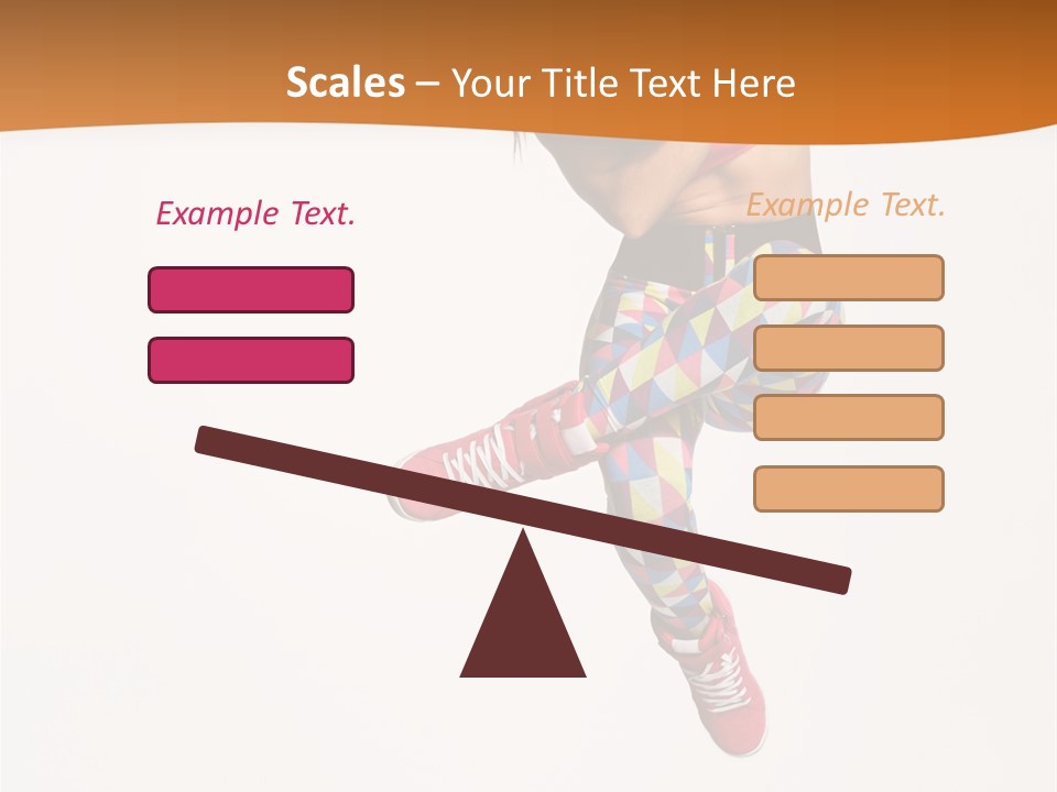 Sporty Fitness Performer PowerPoint Template