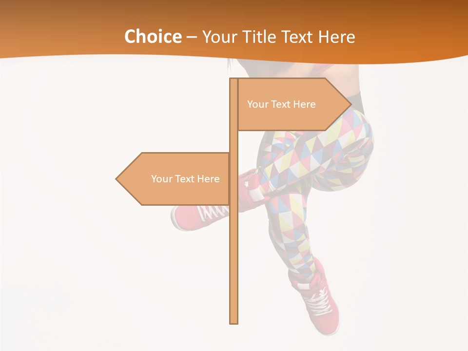 Sporty Fitness Performer PowerPoint Template