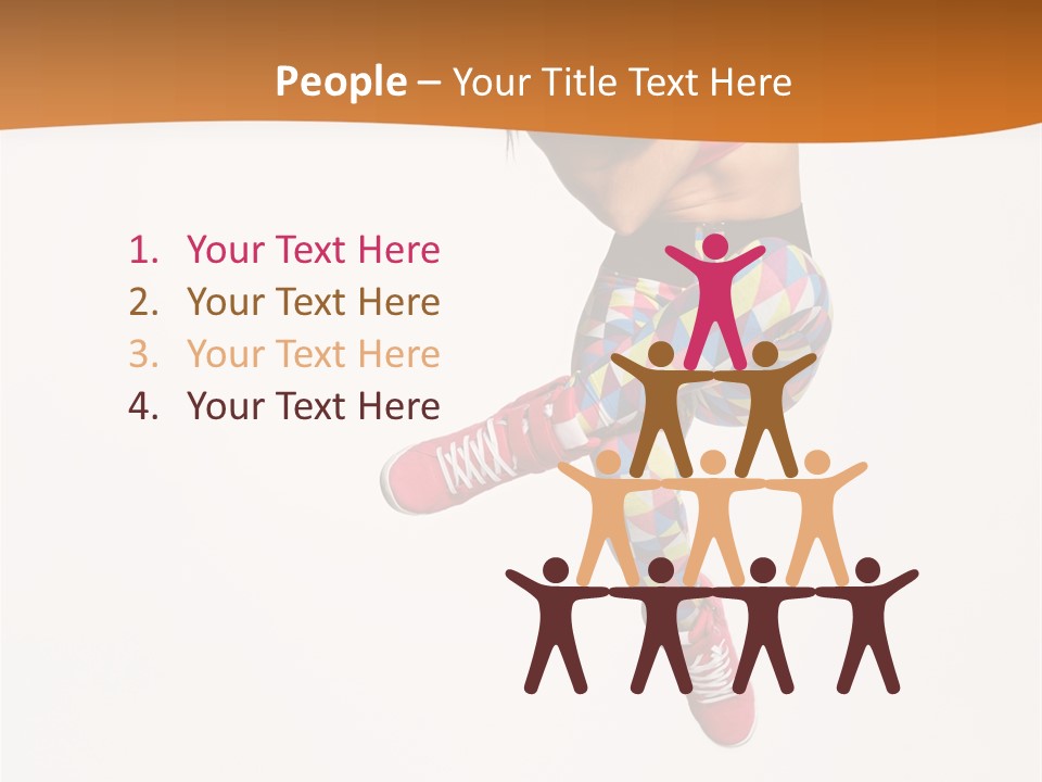 Sporty Fitness Performer PowerPoint Template