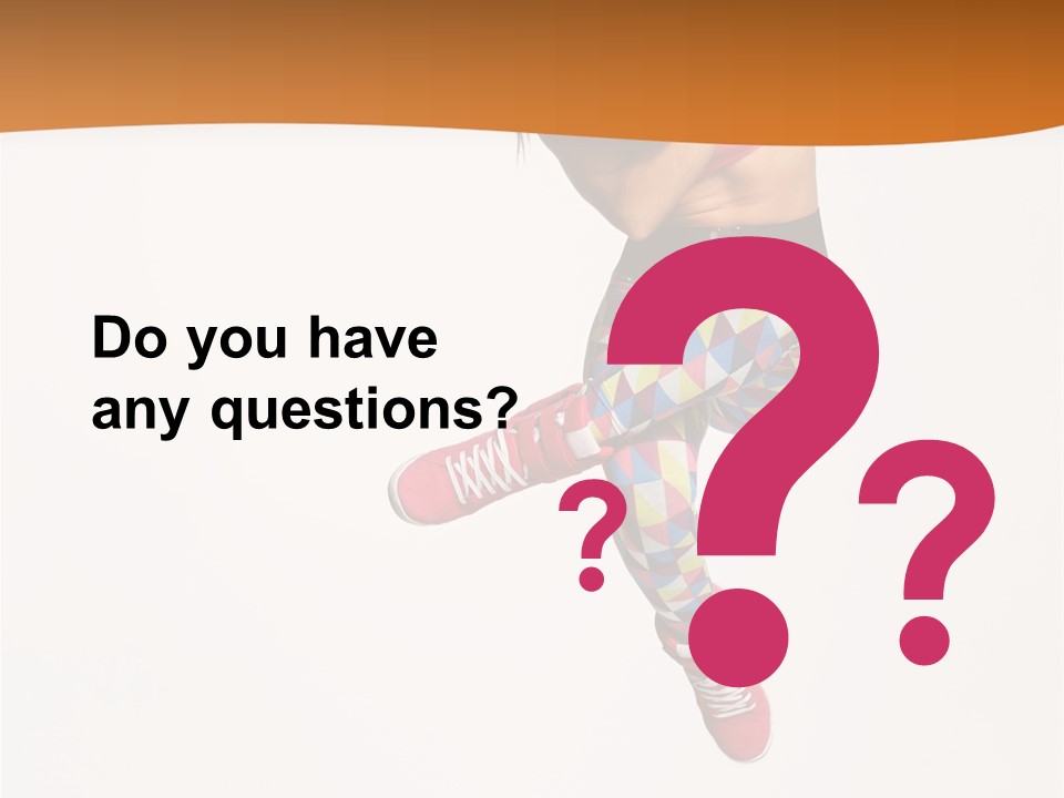 Sporty Fitness Performer PowerPoint Template