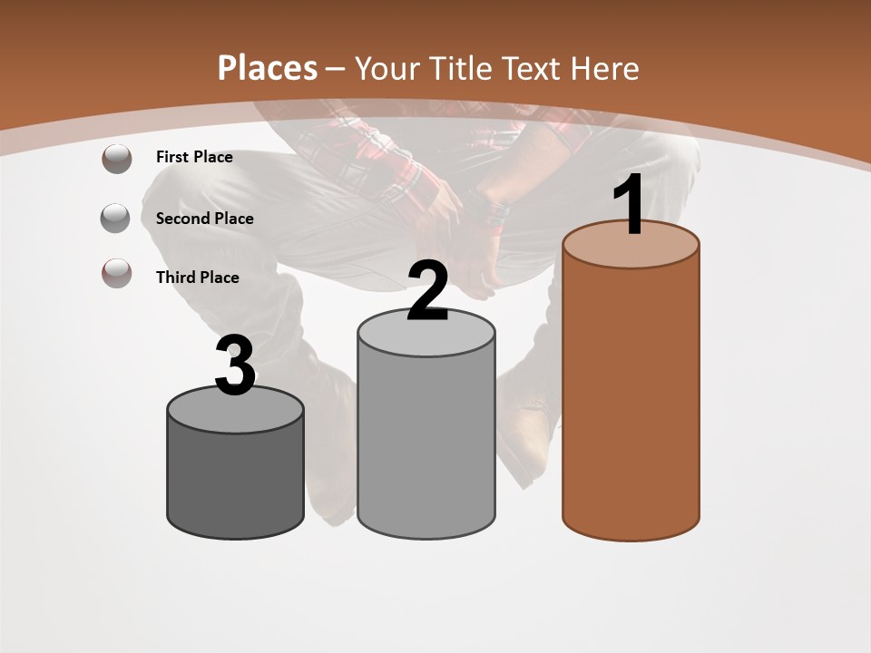 Fly Male Stretching PowerPoint Template