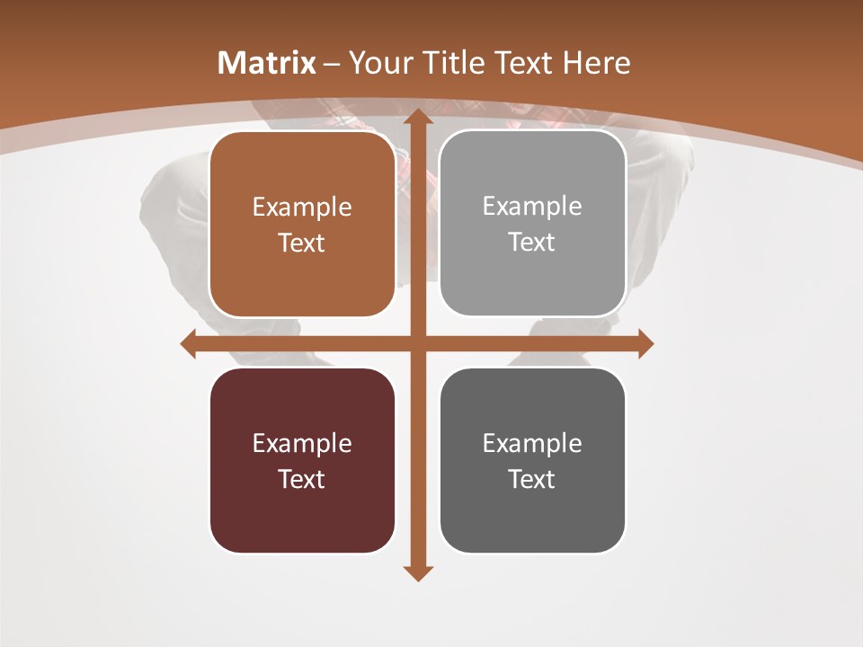 Fly Male Stretching PowerPoint Template