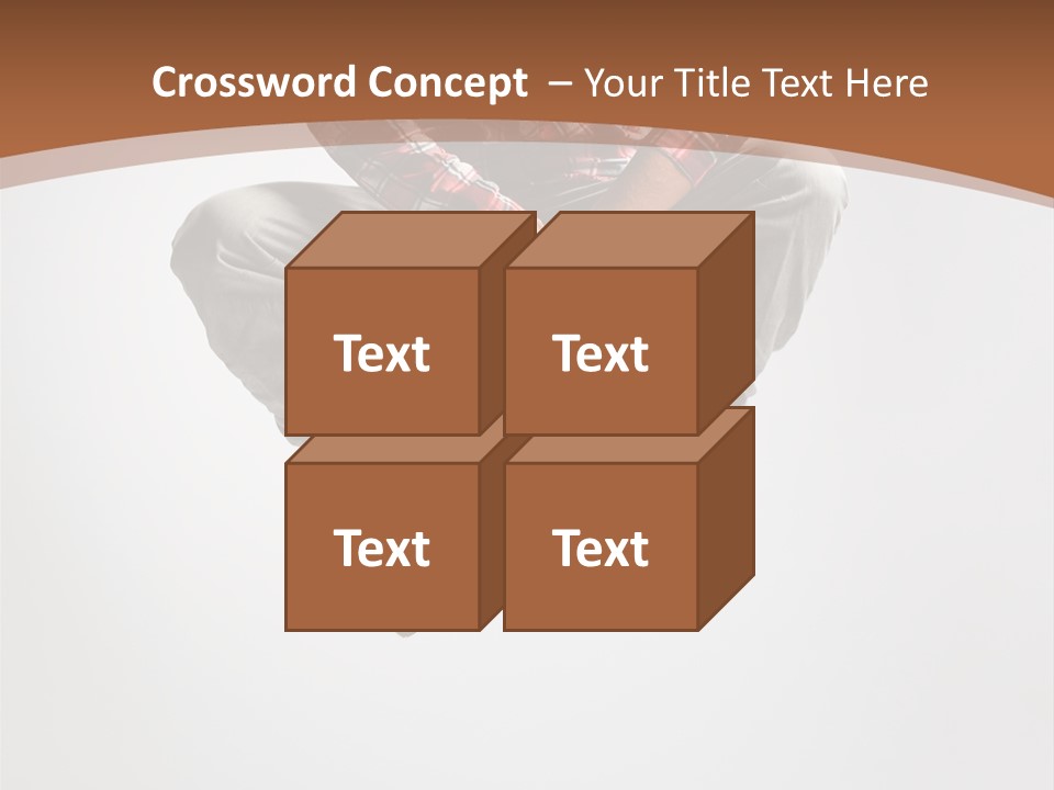 Fly Male Stretching PowerPoint Template