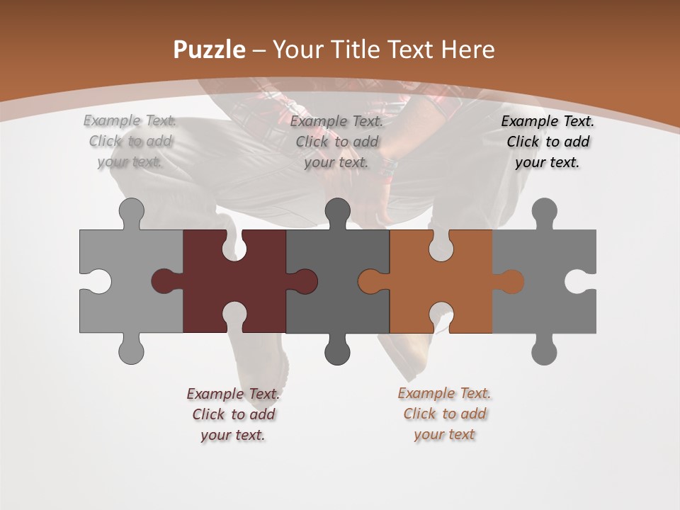 Fly Male Stretching PowerPoint Template