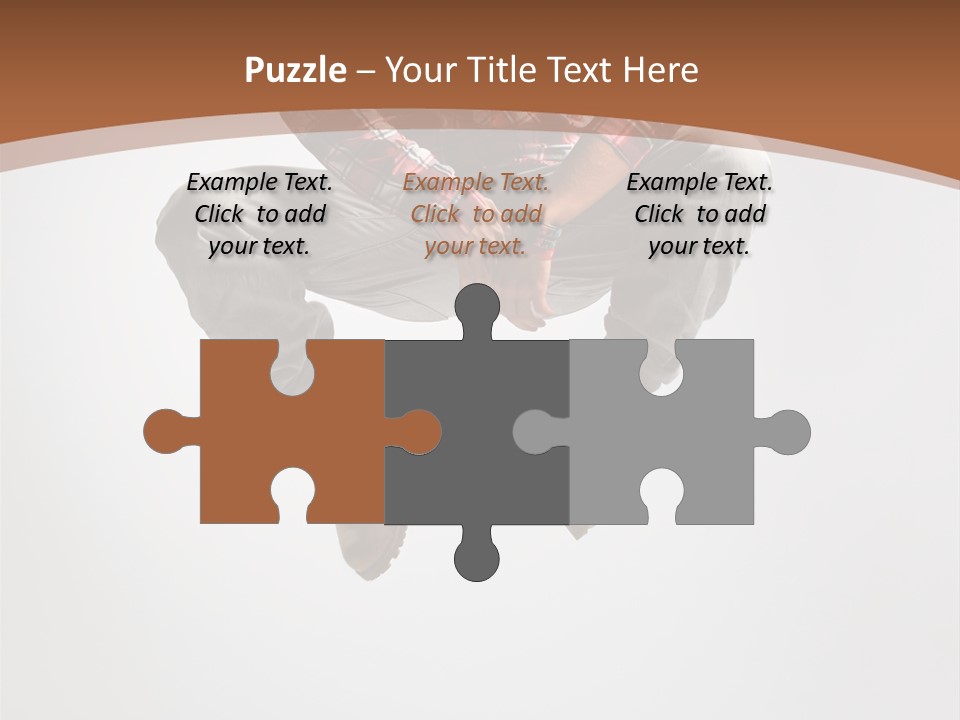 Fly Male Stretching PowerPoint Template